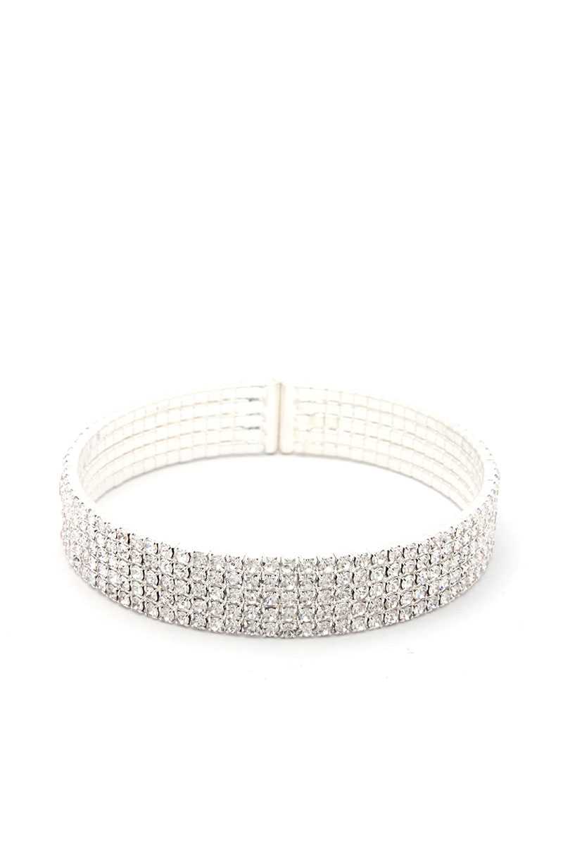 Pave Rhinestone Cuff Bracelet