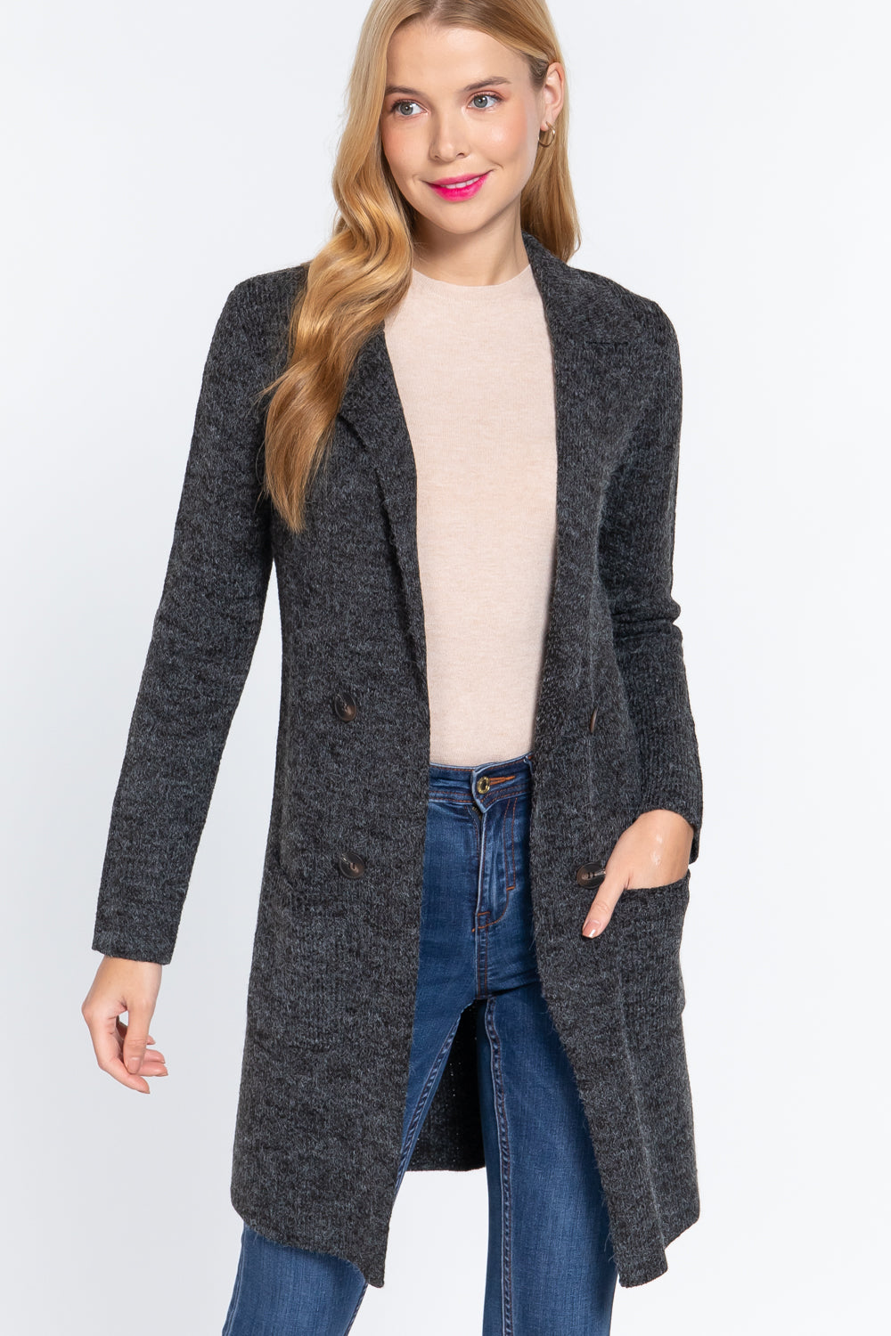 Long Sleeve Sweater Jacket