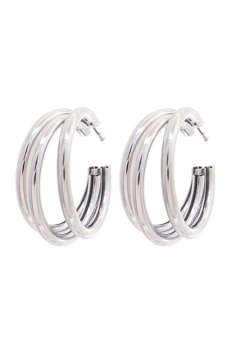 Triple Hoop Earring