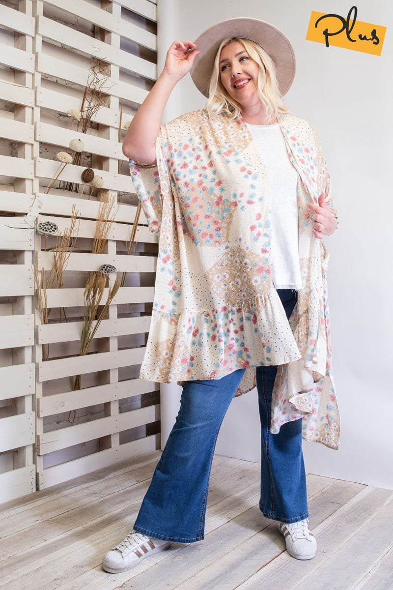 Kimono Featured In A Floral Print