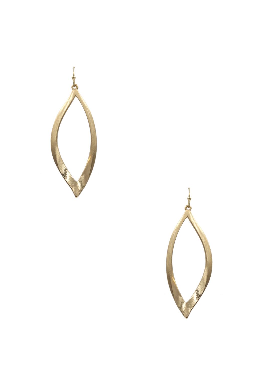 Metal Teardrop Dangle Earring