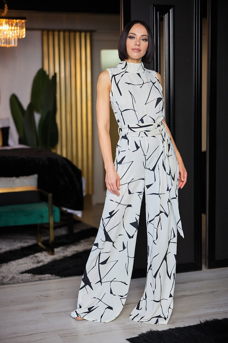 Print Fashion Woven Jumpsuit